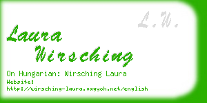 laura wirsching business card